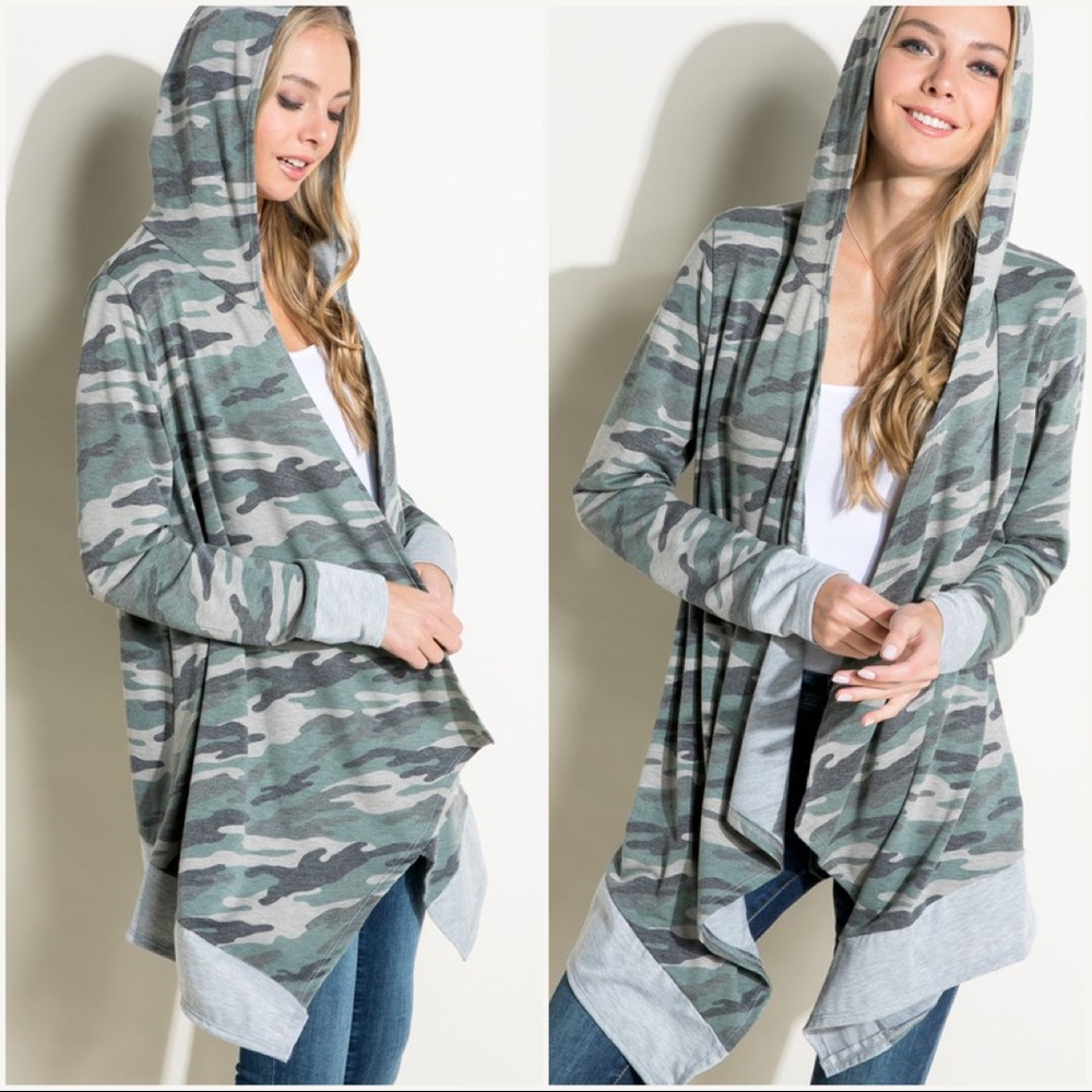 Last 2 ‼️ Camouflage Hoodie Cardigan - Picture 6 of 6